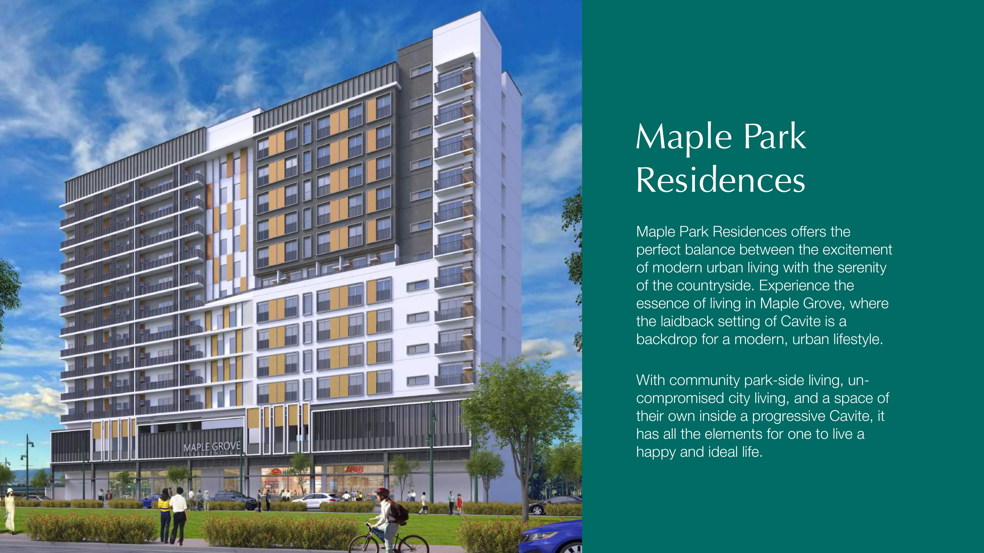 Maple Park Residences training deck render